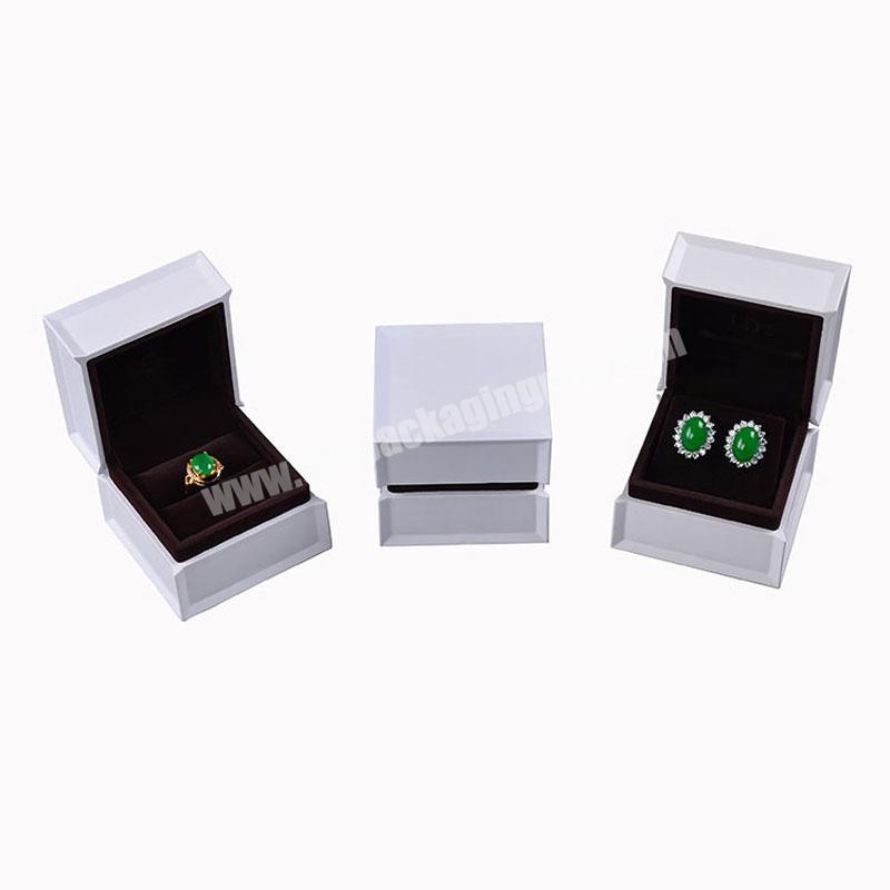 High Quality Wholesale Custom Logo Romantic Luxury 2 Piece Jewelry Ring Box
