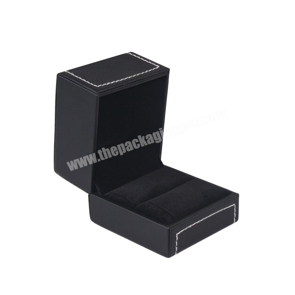 High-end ring storage packaging leather jewelry box