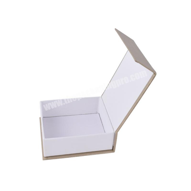 luxury custom logo cardboard magnetic paper packaging box with square small size cover