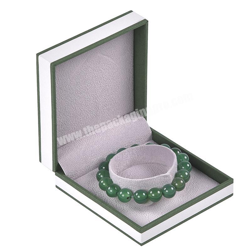 Factory direct square shape bracelet green white small jewelry box