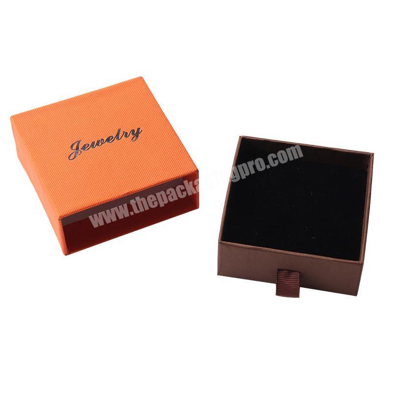 Box Package Custom Logo, Jewelry Package Box, Custom Orange Box