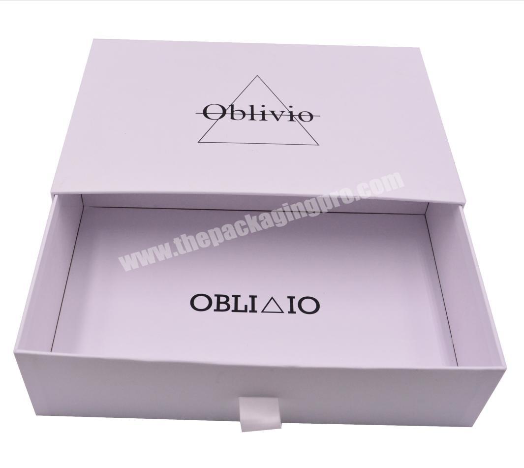 Custom rigid sliding jewelry packaging gift box for jewelry