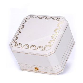 Wholesale Manufacturer Luxury Custom White Faux Leather Jewelry Packaging Gift Box