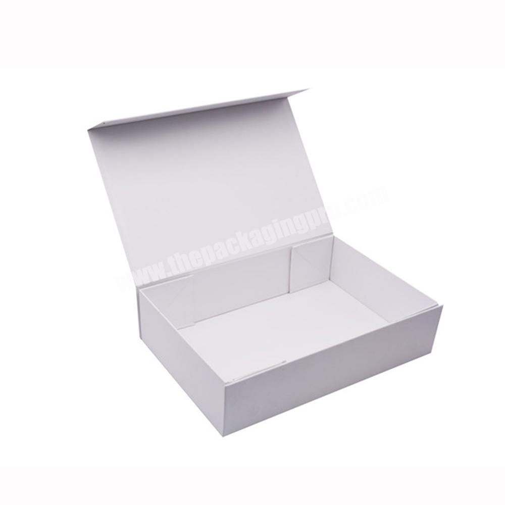 Wholesale Hot Sale Luxury Packaging Box Foldable Cosmetic White Gift Boxes For Clothing Human Hair Extension Wig Accessories