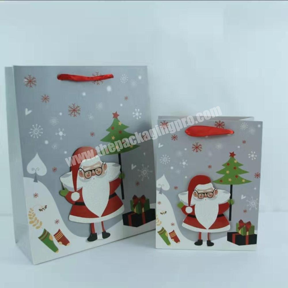 Best selling christmas items pretty designs gift christmas paper bag