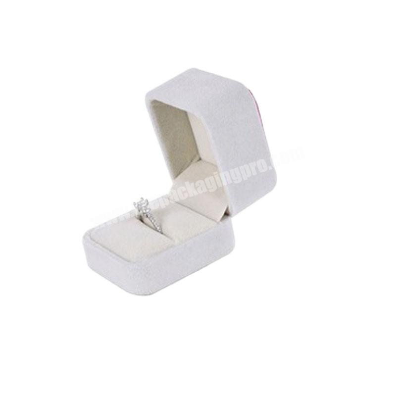 Customize Wholesale Velvet Flocked stud earring Ring Box Jewelry Boxes