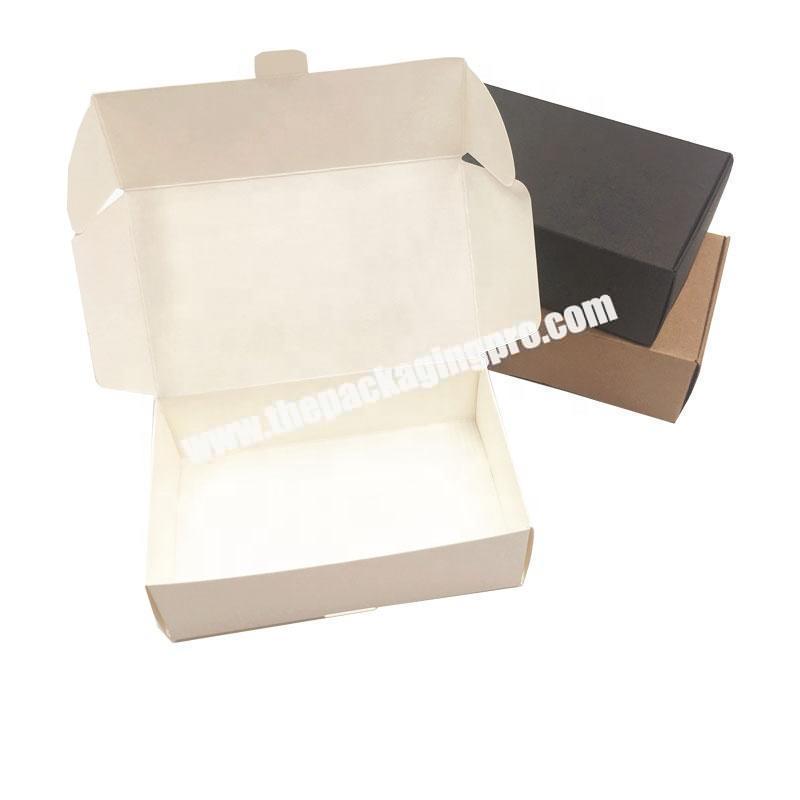luxury gift custom small size print logo shopping boxes recycled kraft paper box
