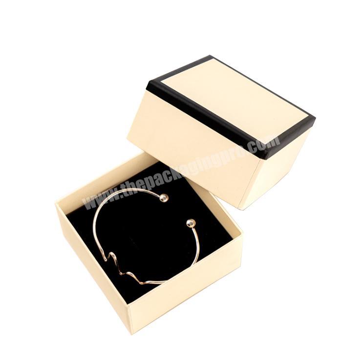 Luxury square shape bracelet paper boxes packing jewelry packaging box