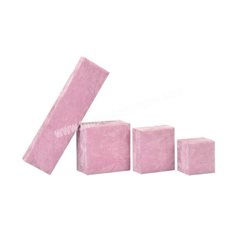 Hot Sale Custom Logo Hot Pink Fashion Lovely Velvet Jewelry Packaging Box
