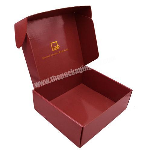 Customize Luxury Corrugated Glossy Cardboard Mailer Shipping Box Printed Logo For Clothes Makeup Shipping Packing Gift Box