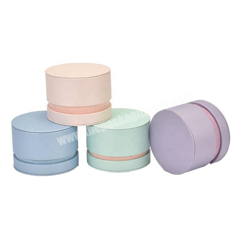 China Factory Custom Hot Sale Small Paper Cardboard Ring Earring Jewelry Round Box
