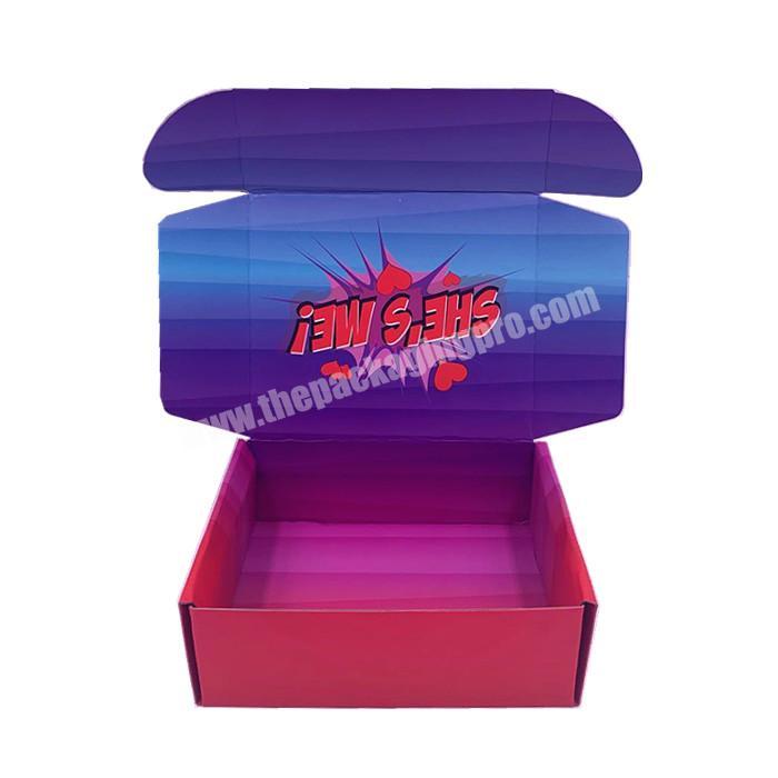 Custom Logo Colorful Printing Corrugated Cardboard Gift Packaging Cosmetic Mailer Boxes For Facial Mask Skin Care Shipping Box