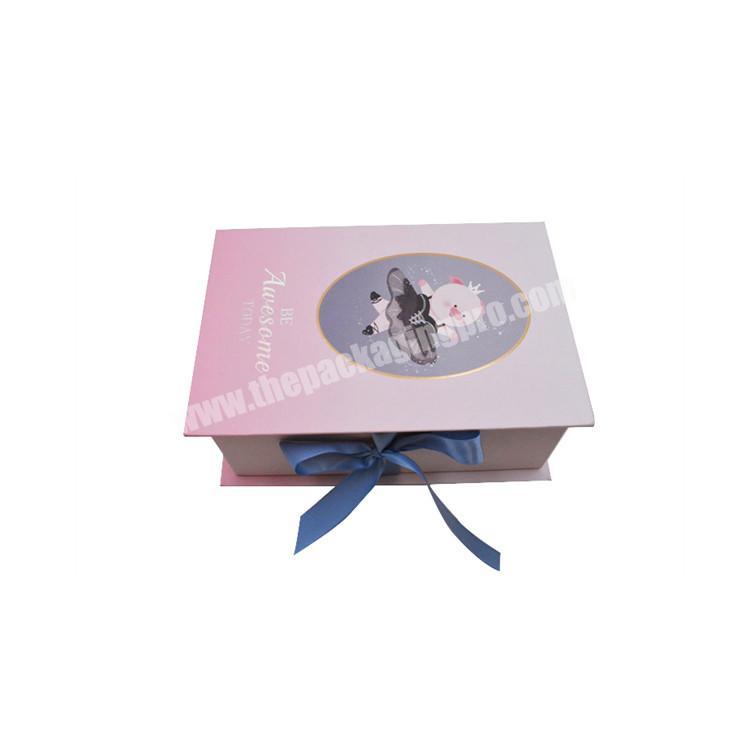 Custom large gift box magnetic closure cosmetic packaging gift box for clothes