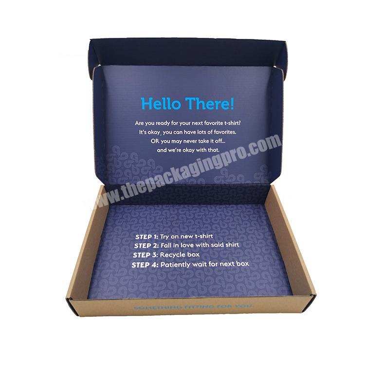 Custom Kraft Paper Corrugated Packaging Boxes For Garment