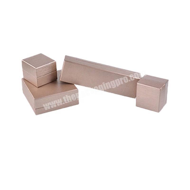 Luxury jewellery packaging box with velvet Pu leather cute jewelry packaging