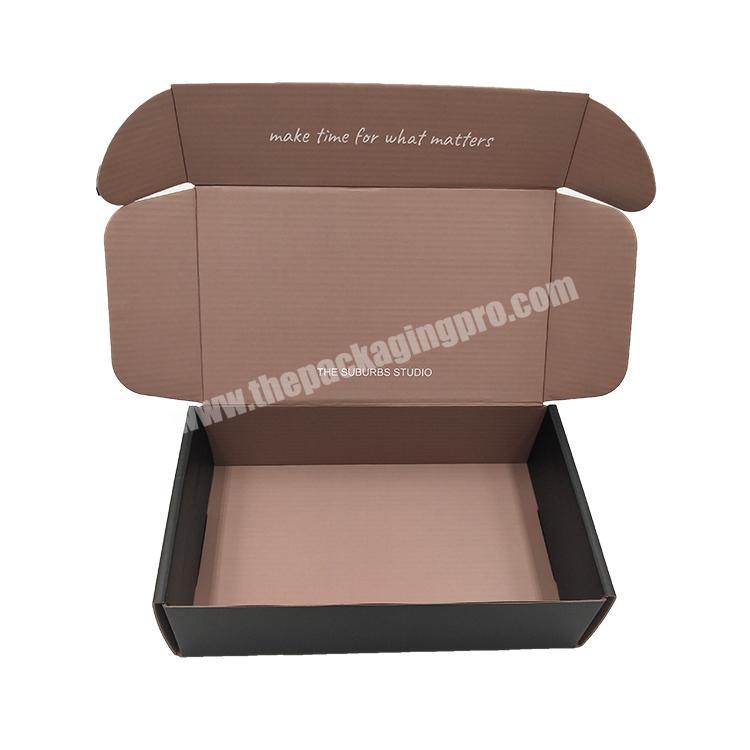 Custom small black paper cardboard jewelry clothing box packaging boxes