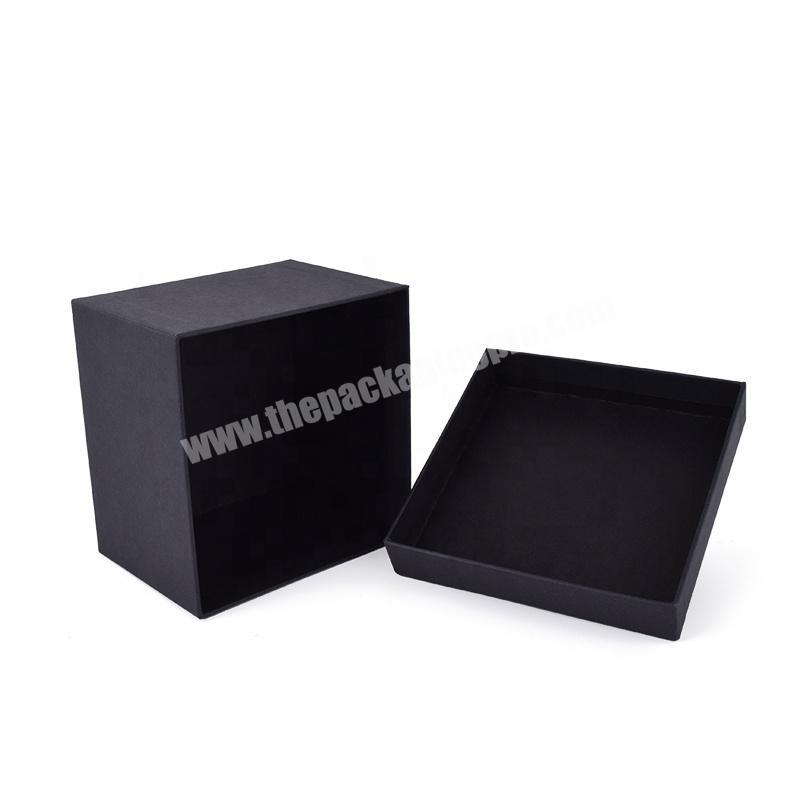 customized fashion design black kraft paper packaging gift with  cover