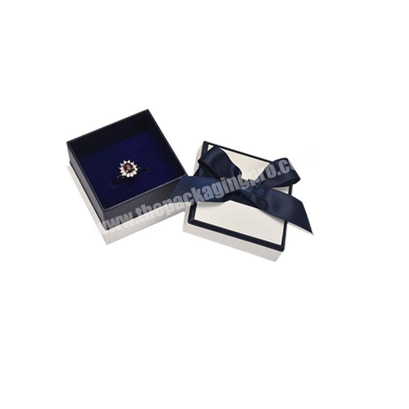 Custom Logo Luxury Paper Cardboard Packaging Ring Necklace Gift Boxes Jewellery