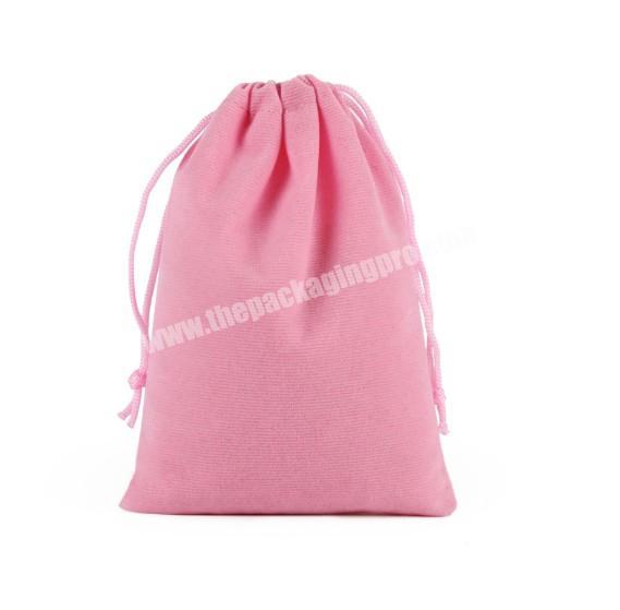 Pink iphone or gift packaging drawstring velvet bag for jewelry wholesale