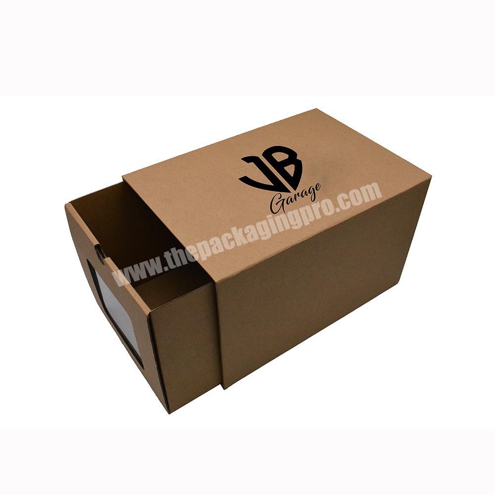 Wholesale Eco Friendly Cosmetics Luxury Sunglasses Packaging Kraft Paper Drawer Box For Makeup Small Gift Jewelry