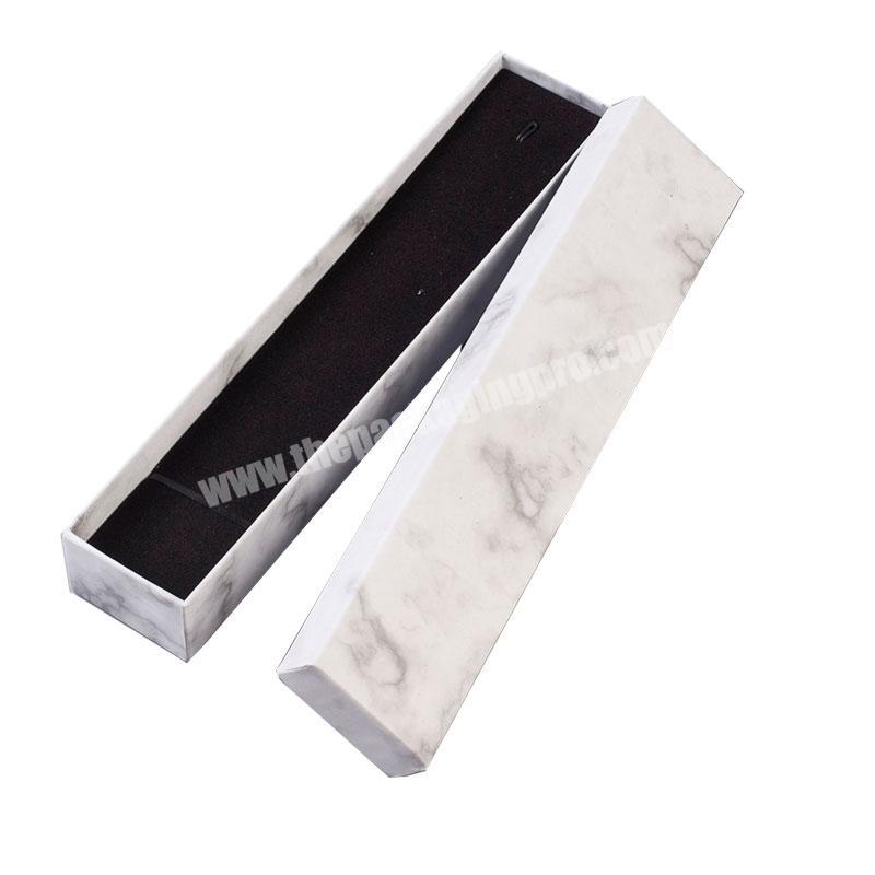 marble jewellery box competitive price paper cardboard pendant necklace jewelry packaging box