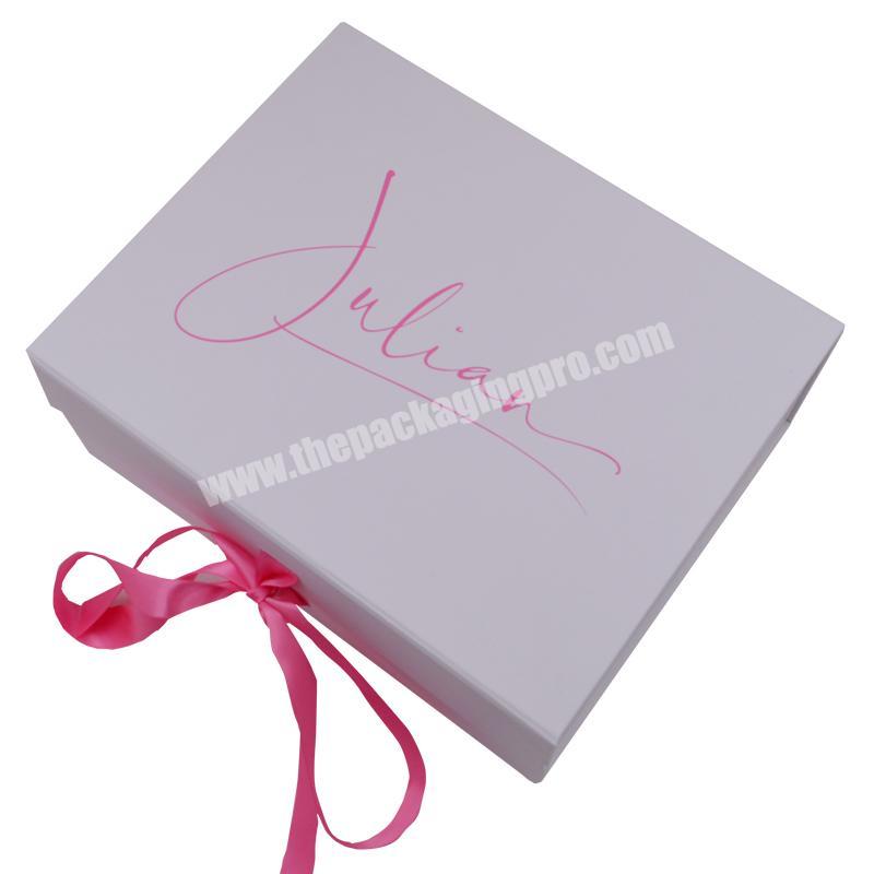 Custom luxury folding magnetic shoe box with custom logo