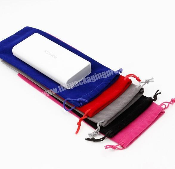 Multi-color storage pouch custom velvet material drawstring dust bag for hair