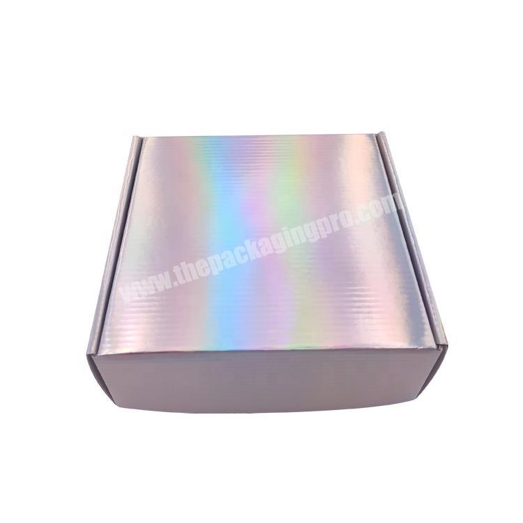 Custom holographic corrugated food packing packaging boxes for gift pack