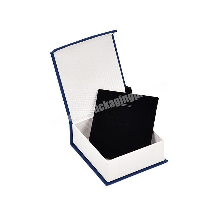 Blue pendant paper gift magnetic packaging jewelry boxes