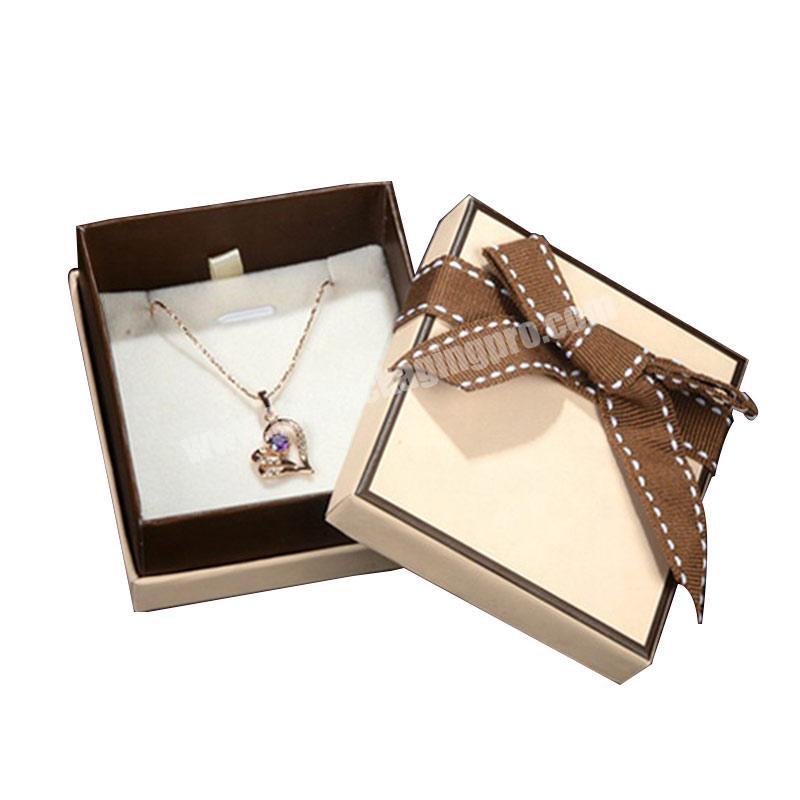 luxury custom logo packaging jewelry box for pendant