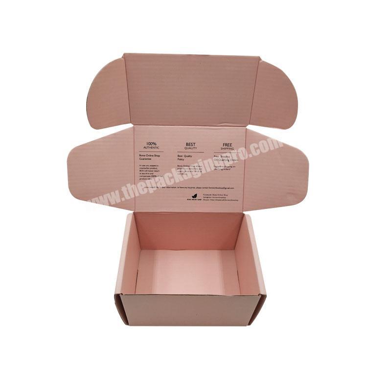 Mini makeup box packaging pink shipping boxes for cosmetic jewelry rings clothes