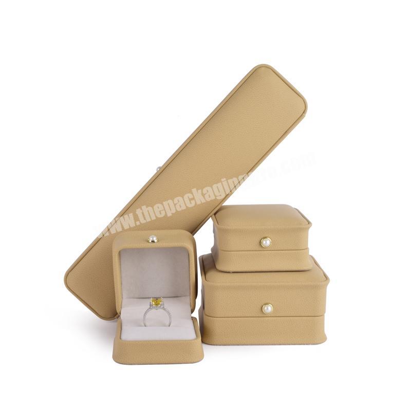 Manufacturer High End Luxury Packaging Pu Jewelry Box Leatherette