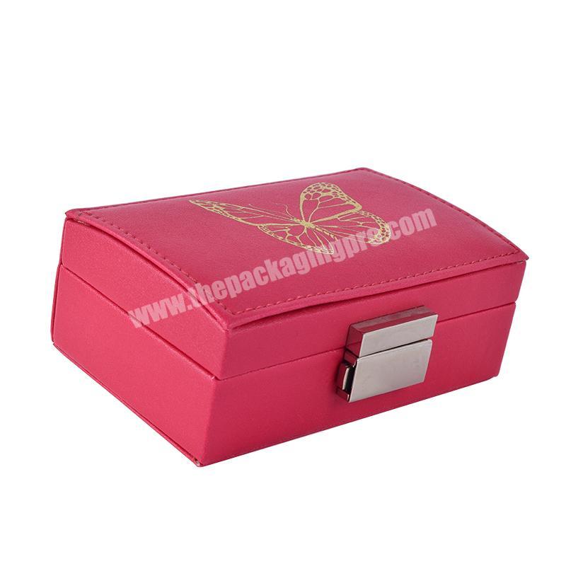 Custom logo travel jewelry case jewellery organizer packing box