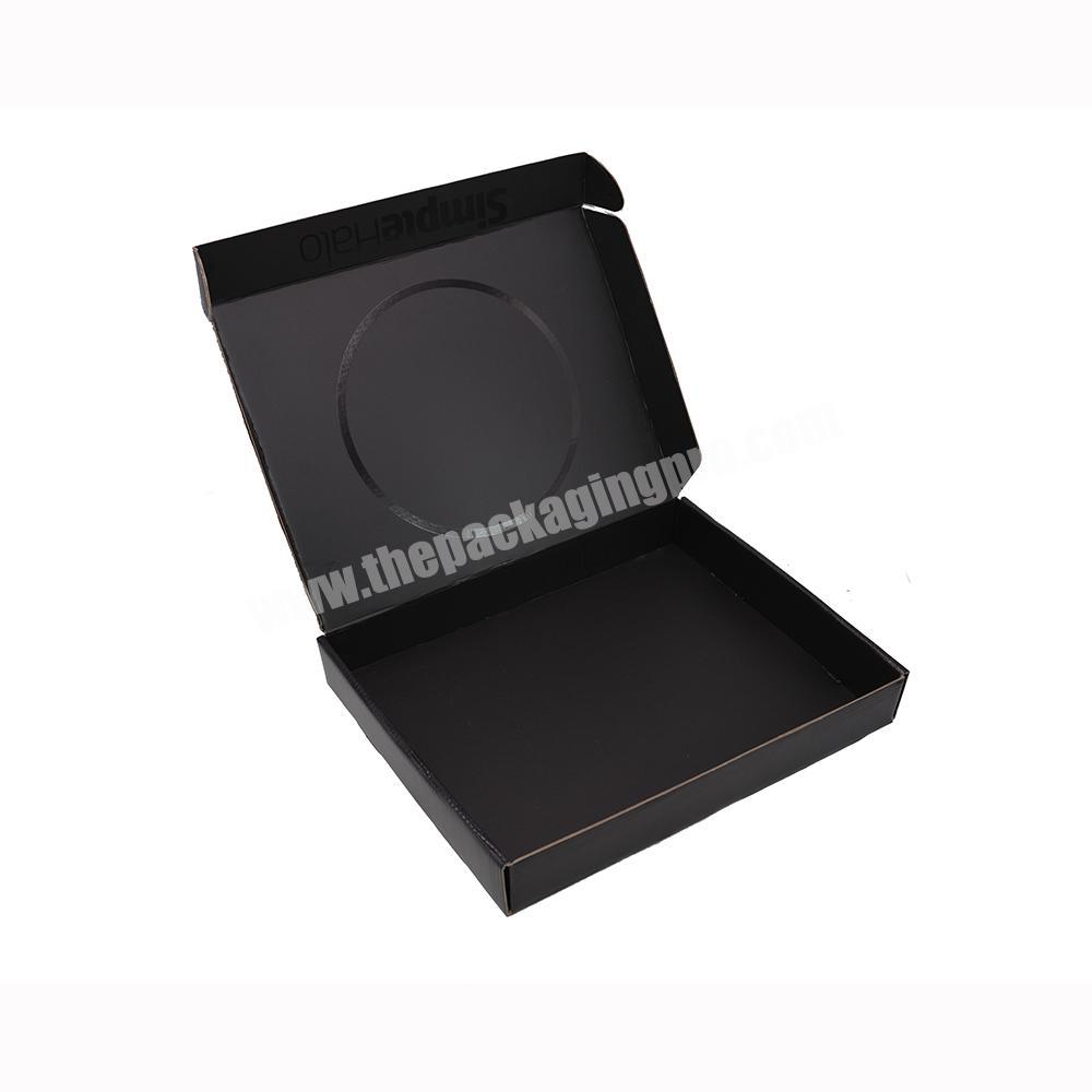 YIZHOU Small Corrugated Cardboard Hair Jewelry Lip Gloss Shipping Box Clothing Packaging Box Black Boxes For Shoes Makeup