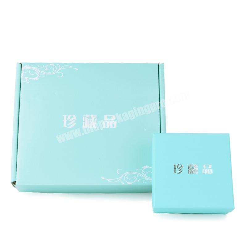 fashionable trendy paper box green colour box paper packing gift paper box goodies