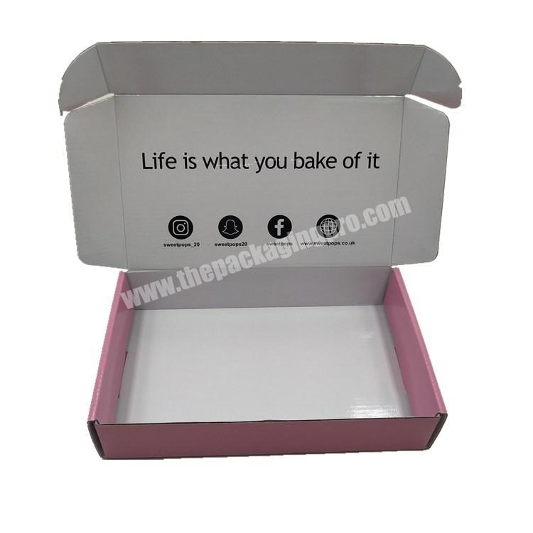 Custom packaging box paper corrugated packaging boxes for food packing