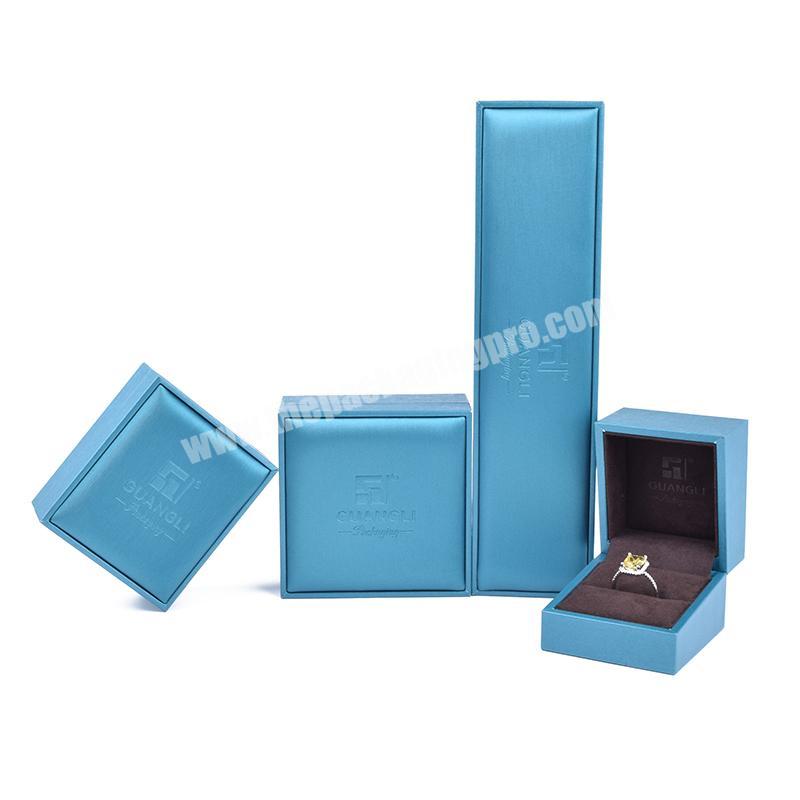 custom low price light blue gift manufacturers of jewelry box jewellery packaging with logo luxury