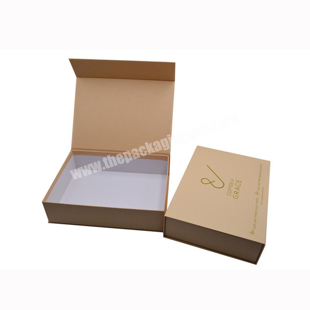 OEM Eco Friendly Recycled Kraft Paper Boxes Magnetic Flap Gift Cardboard Box With Magnetic Closure For Snack Underwear Cosmetic