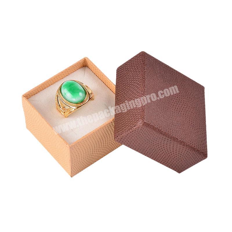 Wholesale High-end cardboard custom gift boxes rng jewelry logo box