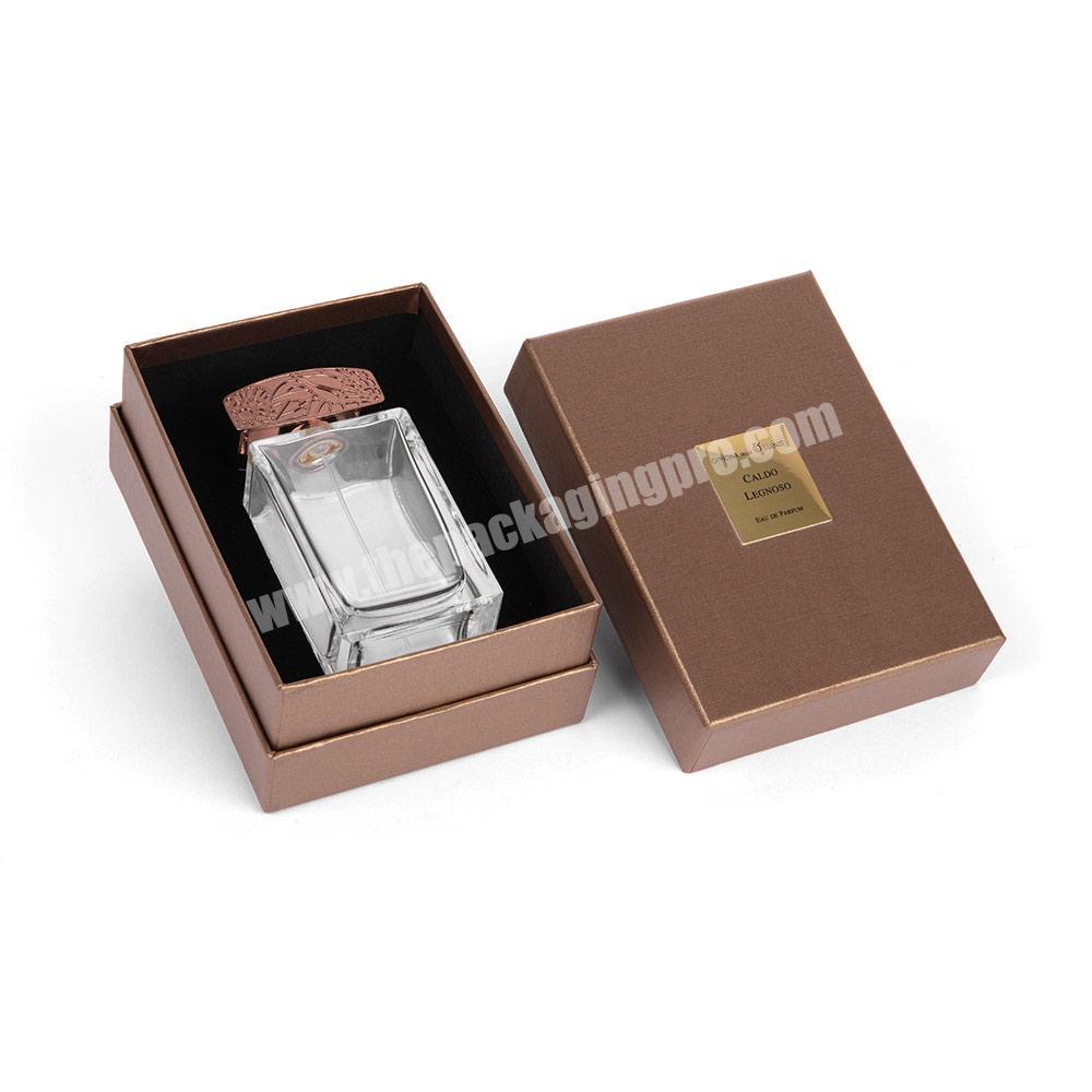 Custom Quality Luxury Perfume Box Packaging Two Pieces Paper Perfume Gift Box