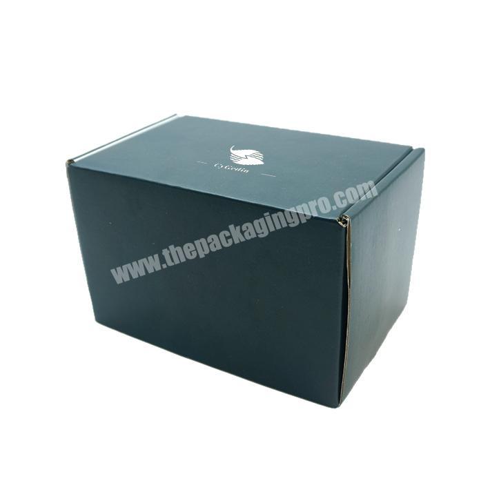 Shipping Mailer Box Fast Assembly Chipboard Ceramics Mug Cup Postal Boxes High Quality Small Square Cube Paper UV Coating Accept