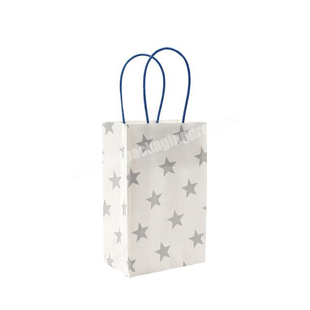 hot sell custom gift handle paper bag with logo print