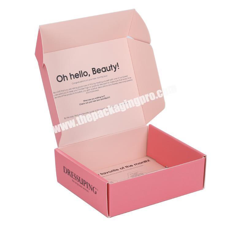 Sturdy  Eco-Friendly Corrugated Cardboard Postal Cosmetic  Mailing  Gift  Packaging