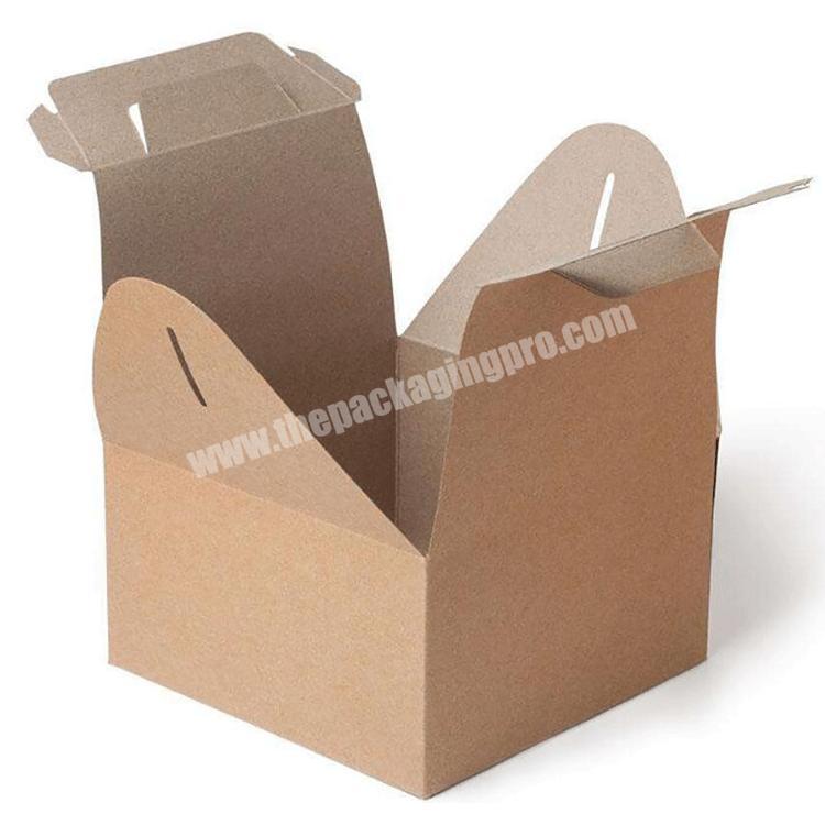 Custom Printed Biodegradable Brown Craft Recycled Kraft Paper Packaging Gift Boxes