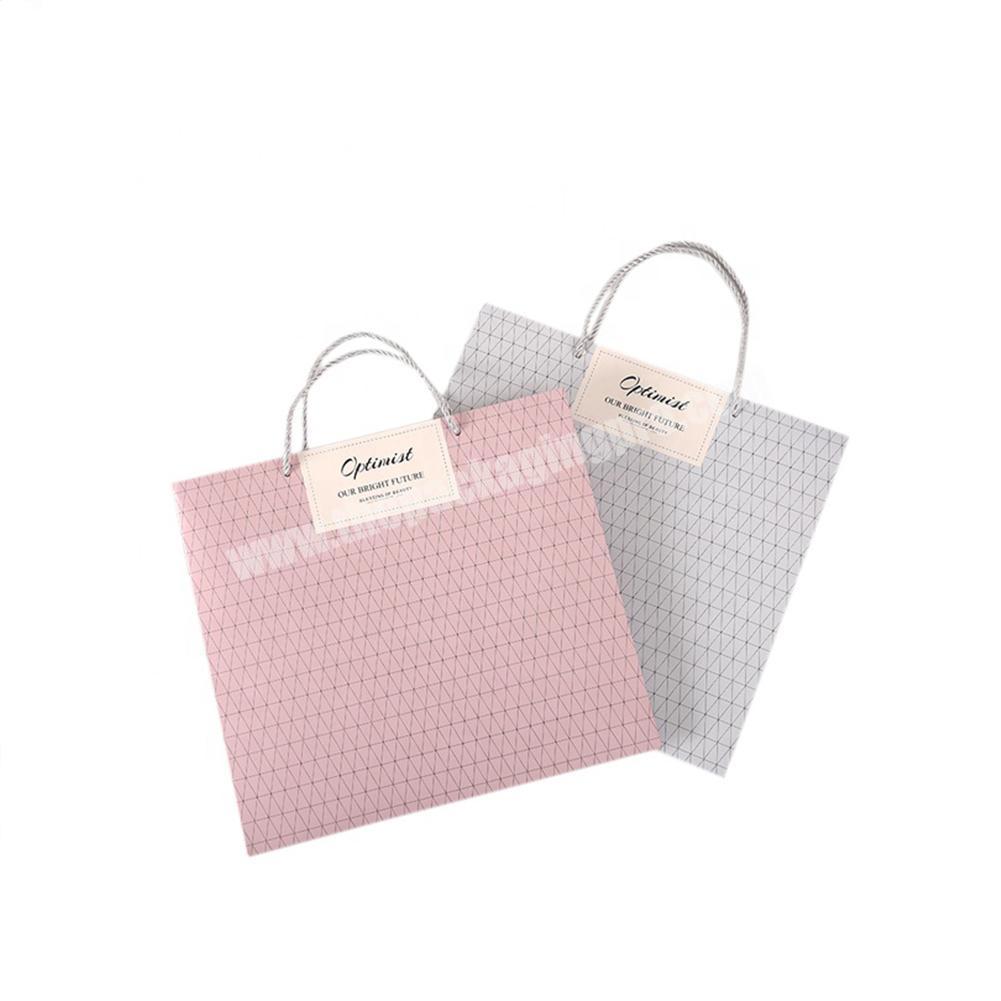 Customized children's products packaging paper bag with handle shopping bags printing
