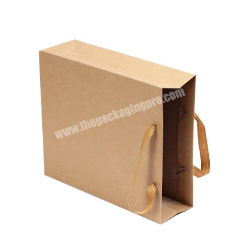 Custom Logo Brand Paper Bags Heavy Duty Brown Kraft Bag With Handles Assorted Sizes