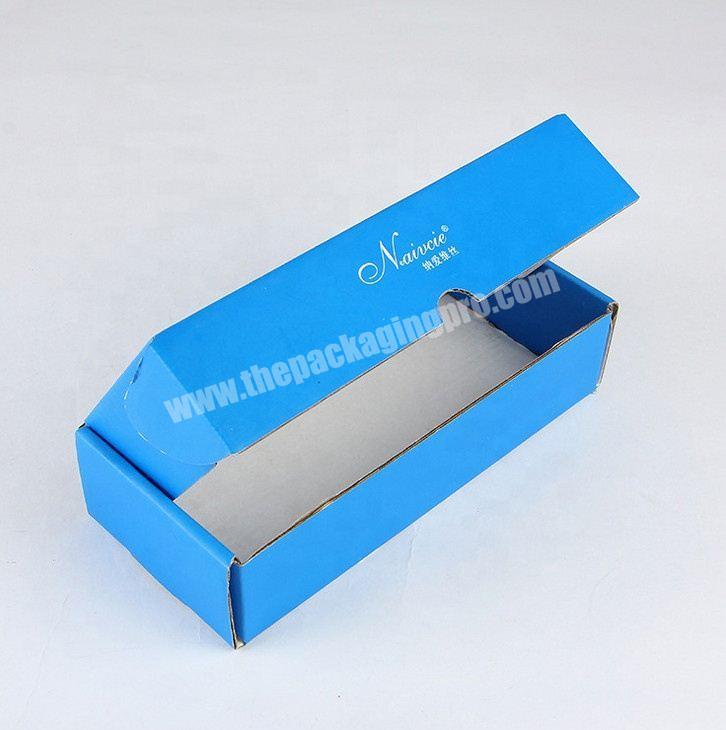 Custom Logo Blue Corrugated Tuck Top Shipping Mail Box For Cloth box