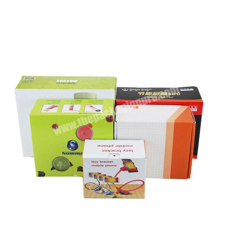 Factory wholesale various sizes color product packing corrugated box high quality