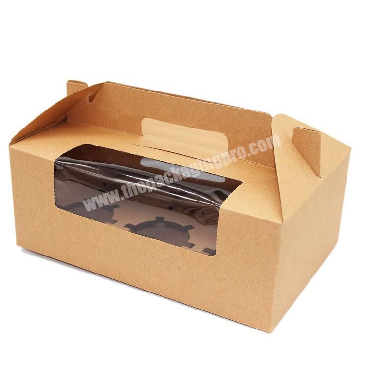 wholesale customized LOGO Cardboard Gift Box With Clear PVC Window Packaging Box