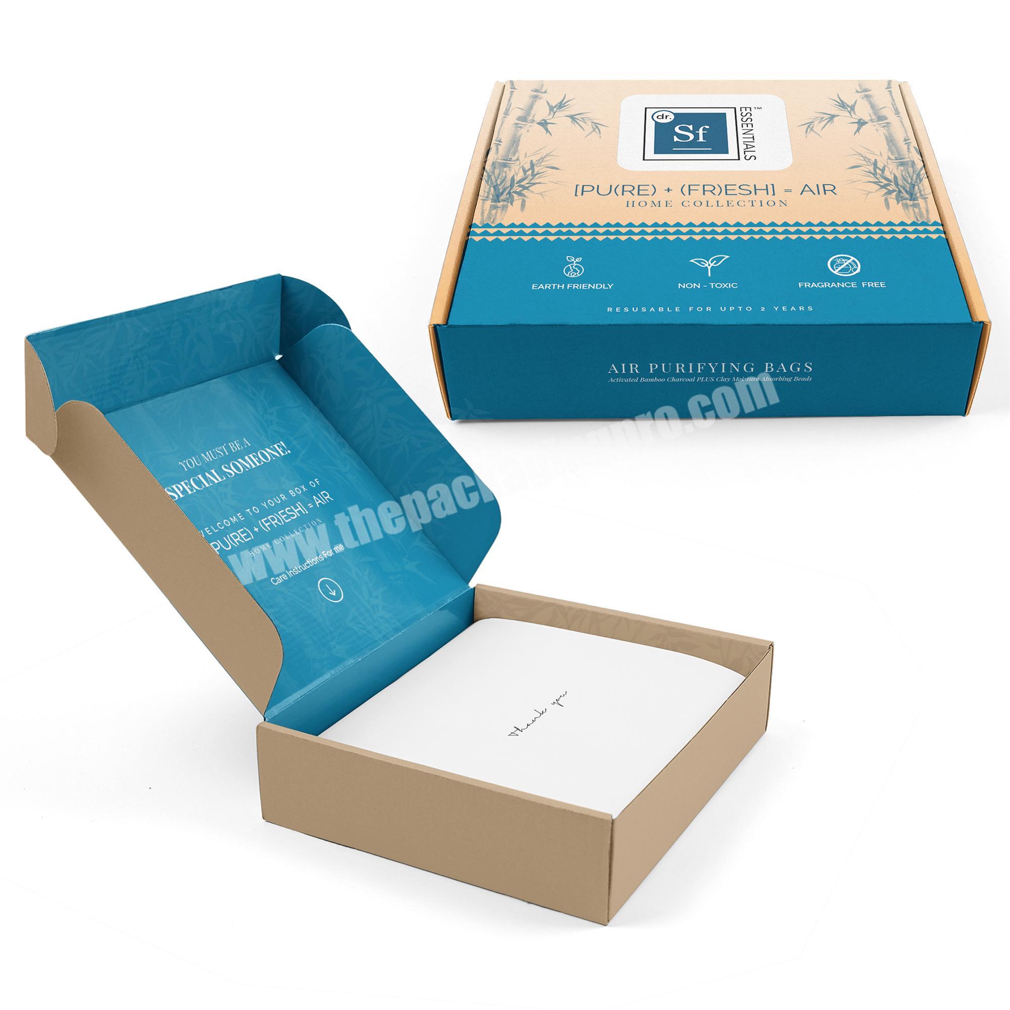 Custom Mailer Box Brown Kraft Wholesale Eco Corrugated Box Shipping Packaging Mailer Box